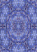 Machine Washable Transitional Sky Blue Rug, wshpat3675blu