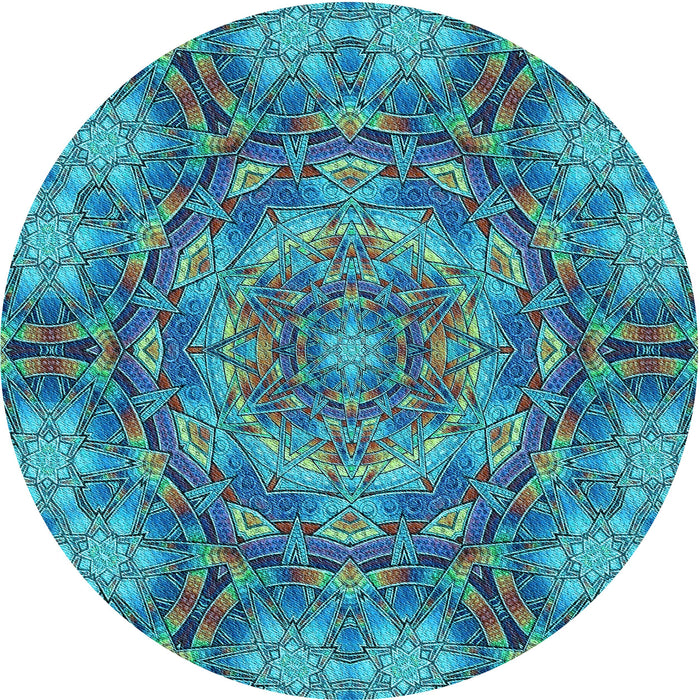 Square Machine Washable Transitional Blue Rug in a Living Room, wshpat3675lblu