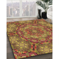 Patterned Yellow Rug, pat3675org