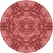 Square Machine Washable Transitional Red Rug in a Living Room, wshpat3675rd
