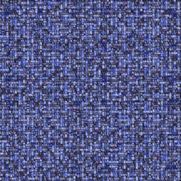 Round Patterned Blue Rug, pat3676blu