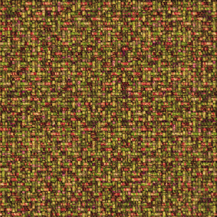 Round Patterned Dark Golden Brown Rug, pat3676org