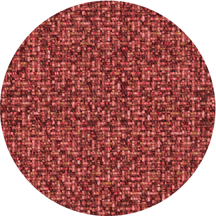 Square Patterned Red Rug, pat3676rd