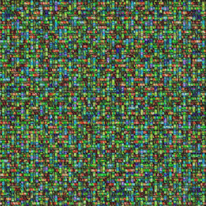 Square Patterned Green Novelty Rug, pat3676