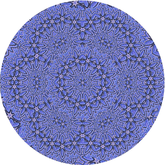 Square Patterned Sky Blue Rug, pat3677blu