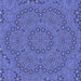 Round Patterned Sky Blue Rug, pat3677blu