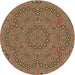 Square Patterned Brown Red Rug, pat3677brn