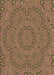 Patterned Brown Red Rug, pat3677brn