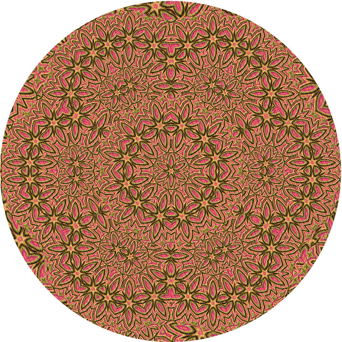 Square Machine Washable Transitional Orange Gold Rug in a Living Room, wshpat3677org