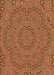 Patterned Orange Gold Rug, pat3677org