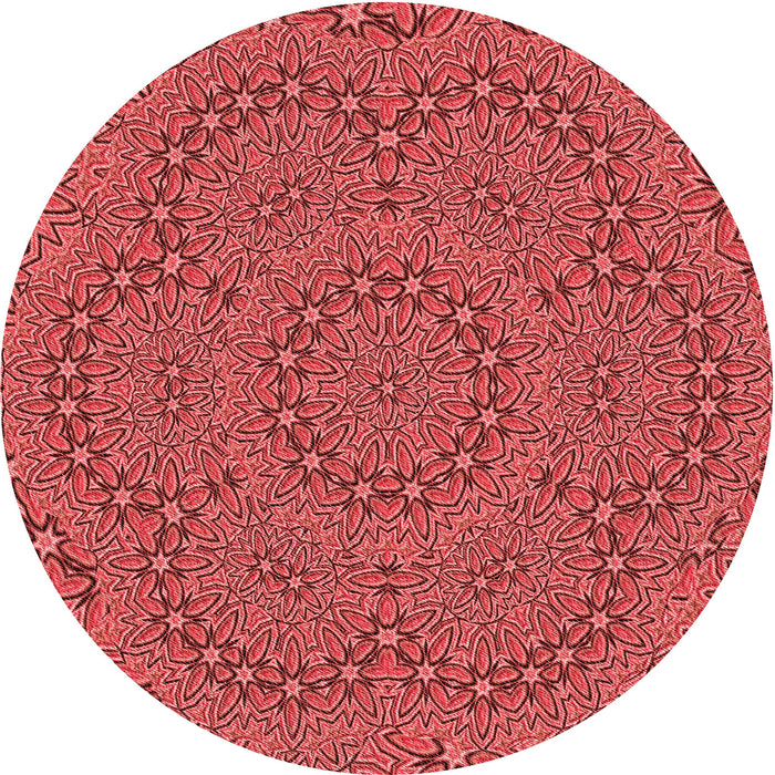 Square Machine Washable Transitional Red Rug in a Living Room, wshpat3677rd