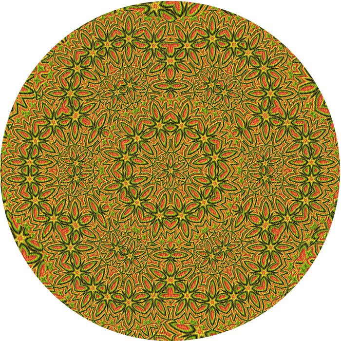 Square Patterned Pistachio Green Rug, pat3677yw