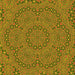 Round Machine Washable Transitional Pistachio Green Rug, wshpat3677yw