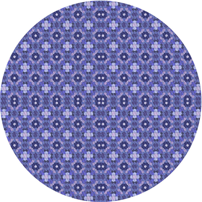 Square Machine Washable Transitional Purple Mimosa Purple Rug in a Living Room, wshpat3678blu