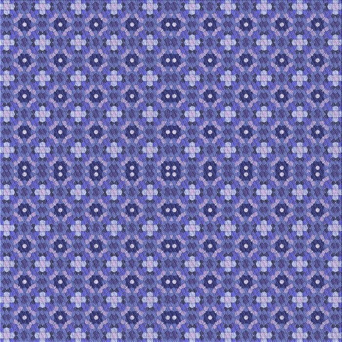 Round Machine Washable Transitional Purple Mimosa Purple Rug, wshpat3678blu