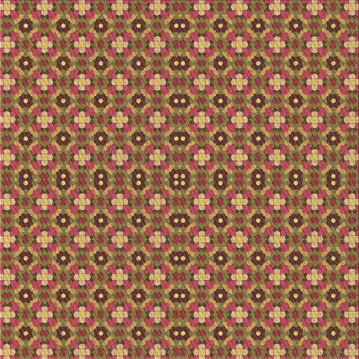 Round Machine Washable Transitional Caramel Brown Rug, wshpat3678brn