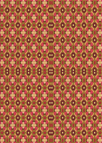 Machine Washable Transitional Orange Rug, wshpat3678org