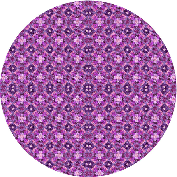 Square Machine Washable Transitional Purple Rug in a Living Room, wshpat3678pur