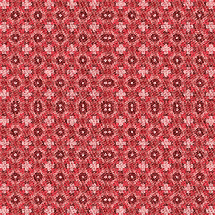 Round Machine Washable Transitional Red Rug, wshpat3678rd