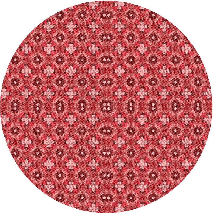 Square Machine Washable Transitional Red Rug in a Living Room, wshpat3678rd