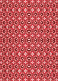 Machine Washable Transitional Red Rug, wshpat3678rd