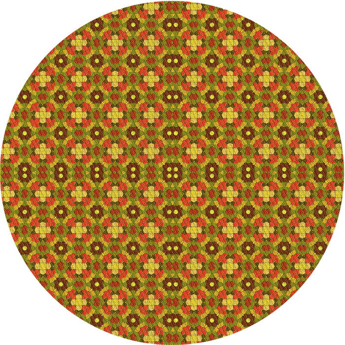 Square Machine Washable Transitional Mahogany Brown Rug in a Living Room, wshpat3678yw