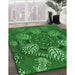 Patterned DarkGreen Rug in Family Room, pat3679grn