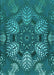 Patterned Dark Turquoise Green Rug, pat3679lblu