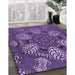 Machine Washable Transitional Purple Rug in a Family Room, wshpat3679pur