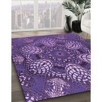 Patterned Purple Rug, pat3679pur