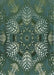 Machine Washable Transitional Dark Forest Green Rug, wshpat3679