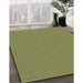 Machine Washable Transitional Salad Green Rug in a Family Room, wshpat368lblu