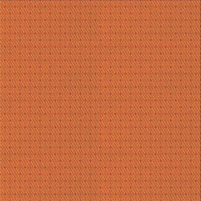 Round Patterned Neon Orange Rug, pat368org