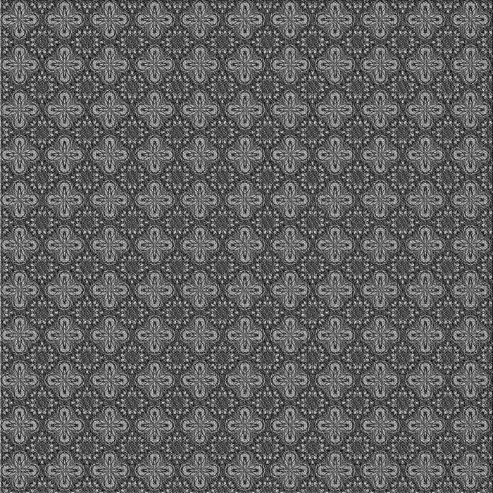 Round Machine Washable Transitional Dark Gray Black Rug, wshpat3680gry