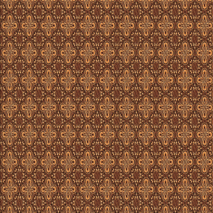 Patterned Orange Rug, pat3680org