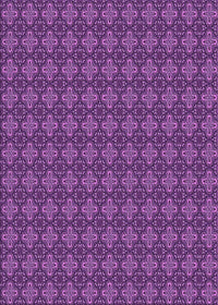 Machine Washable Transitional Purple Rug, wshpat3680pur