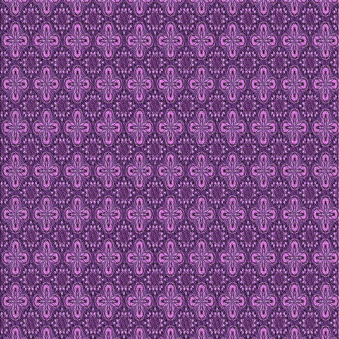 Machine Washable Transitional Purple Rug, wshpat3680pur
