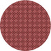 Square Machine Washable Transitional Red Rug in a Living Room, wshpat3680rd