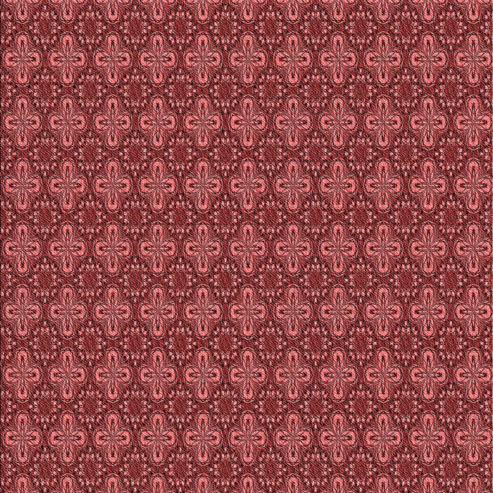 Patterned Red Rug, pat3680rd