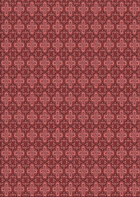 Machine Washable Transitional Red Rug, wshpat3680rd