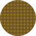 Square Machine Washable Transitional Caramel Brown Rug in a Living Room, wshpat3680yw