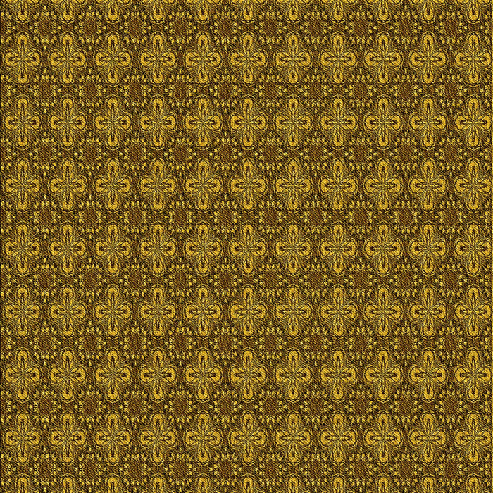 Machine Washable Transitional Caramel Brown Rug, wshpat3680yw