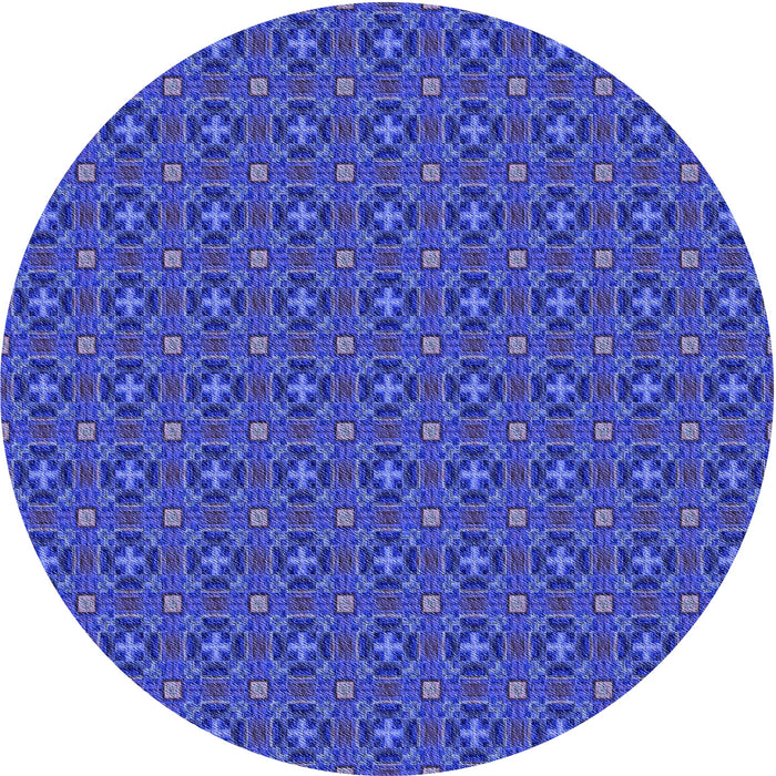 Square Machine Washable Transitional Blue Rug in a Living Room, wshpat3681blu