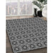 Patterned Gray Rug in Family Room, pat3681gry