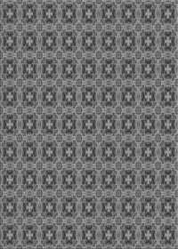 Machine Washable Transitional Gray Rug, wshpat3681gry