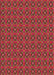 Patterned Crimson Red Rug, pat3681org