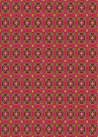 Machine Washable Transitional Crimson Red Rug, wshpat3681org