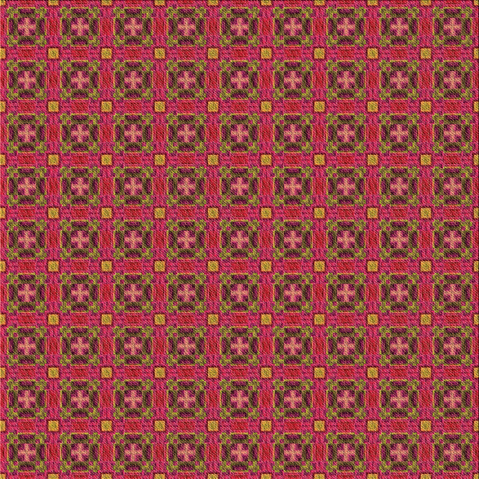 Round Patterned Crimson Red Rug, pat3681org