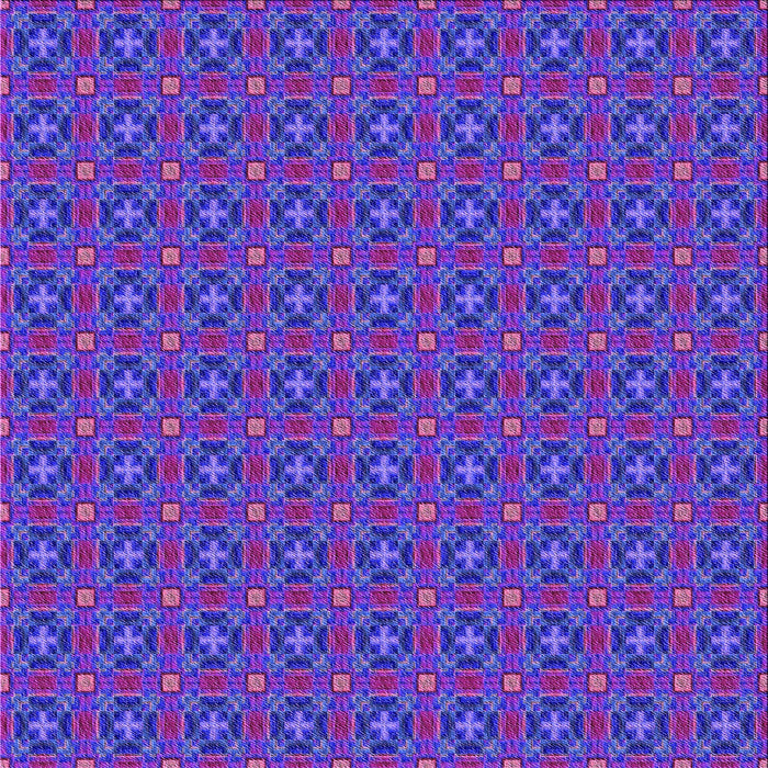 Round Patterned Blue Lotus Blue Rug, pat3681pur