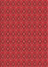 Patterned Red Rug, pat3681rd